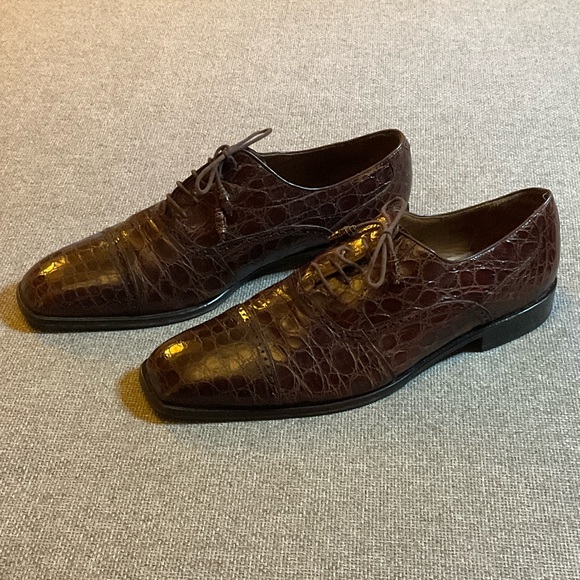 Mezlan Platinum Genuine Crocodile Men\'s Shoes main image 4